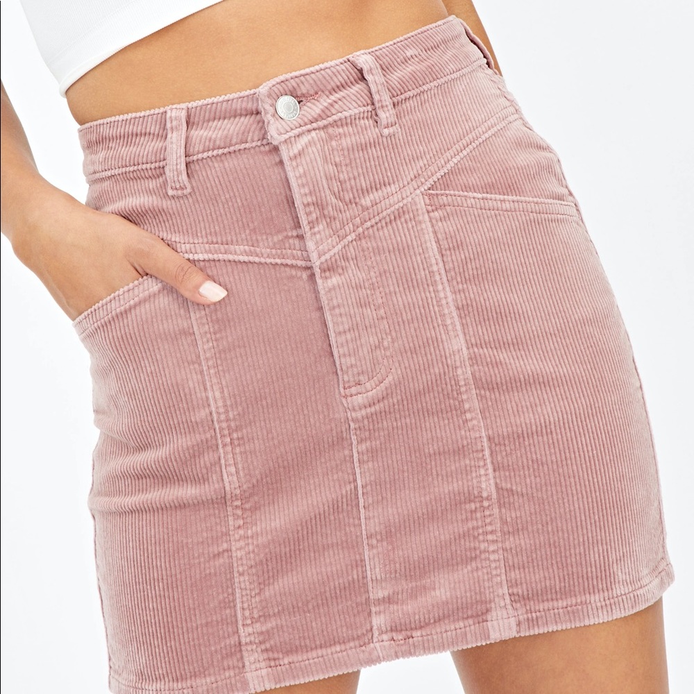 Glassons Panelled Cord Mini Skirt